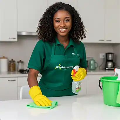 JuKaro cleaning professional at work
