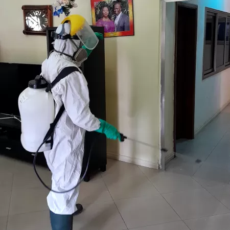 JuKaro fumigation team treating a facility